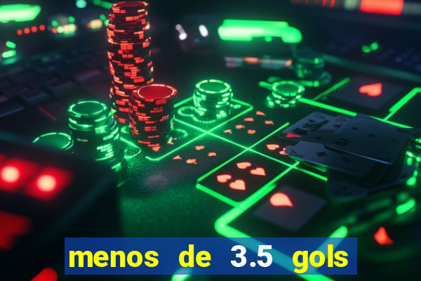 menos de 3.5 gols o que significa